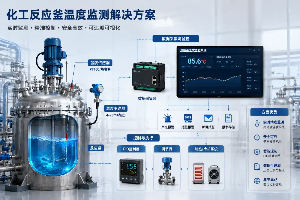 化工反应釜温度监测解决方案